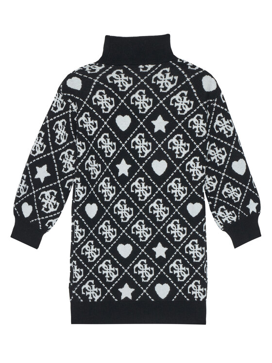 Guess Guess Трикотажна сукня J5BK03 Z3K10 Чорний Regular Fit