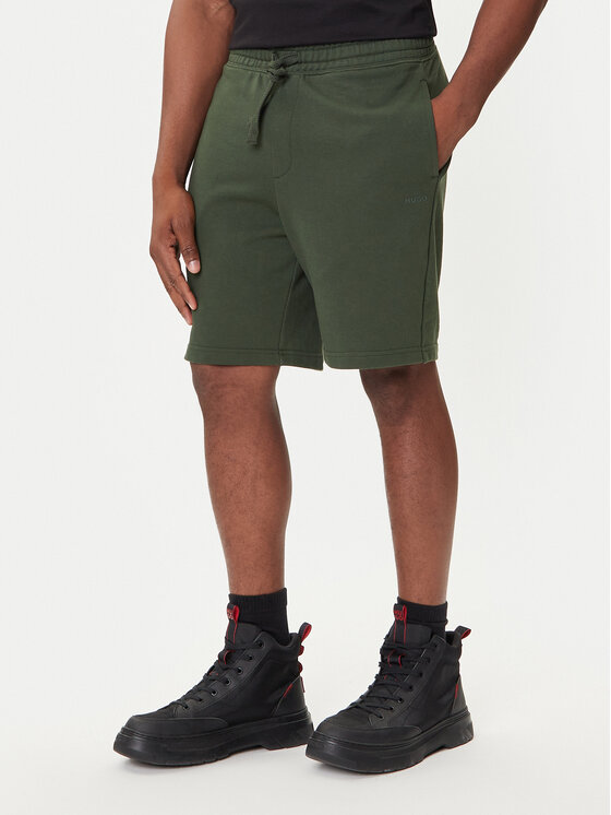 HUGO HUGO Pantaloni scurți sport Dayono 50530696 Verde Relaxed Fit