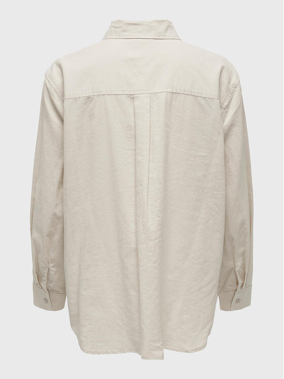 ONLY ONLY Πουκάμισο 15259585 Μπεζ Regular Fit
