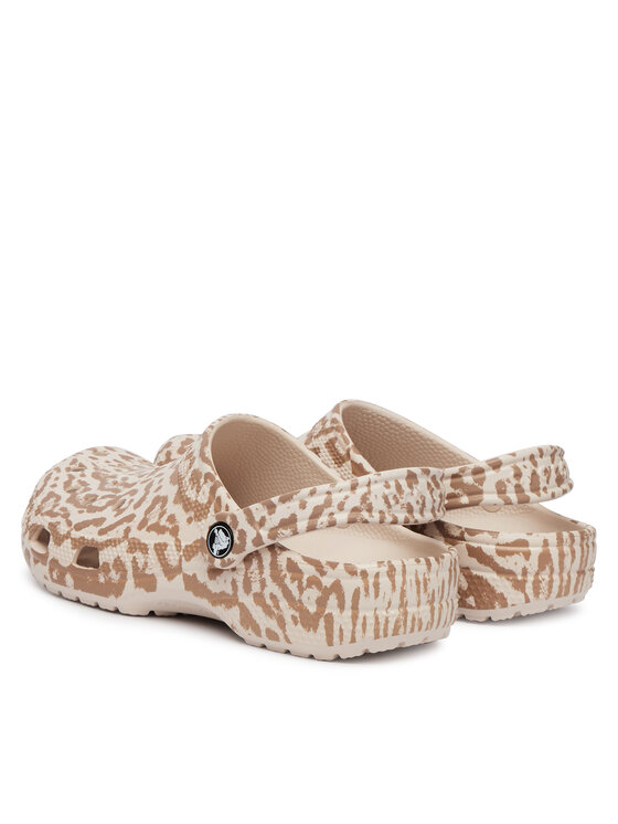 Crocs Crocs Ciabatte Classic Pop Animal Clogs 214153 Beige