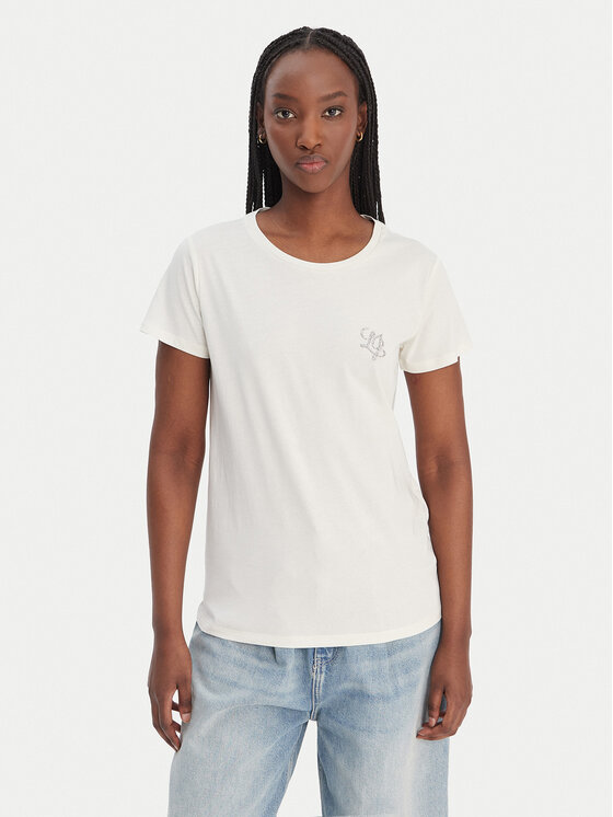 Liu Jo Sport Liu Jo Sport Тишърт TA6056 JS923 Екрю Regular Fit