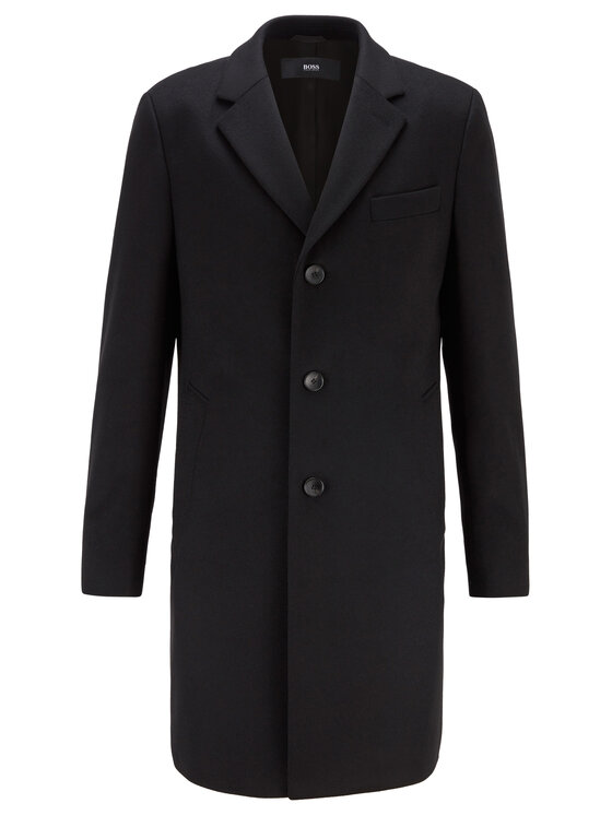 BOSS Boss Wollmantel Nye2 50438689 Schwarz Regular Fit