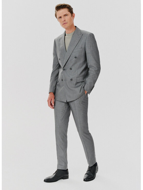 Pako Lorente Pako Lorente Marynarka P24WF-3G-004 Szary Slim Fit