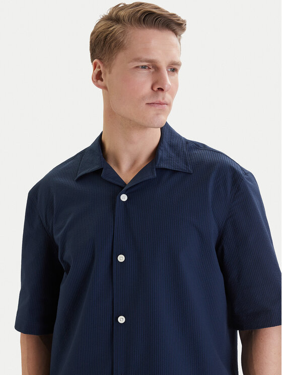 Tommy Hilfiger Tommy Hilfiger Koszula MW0MW42645 Granatowy Regular Fit