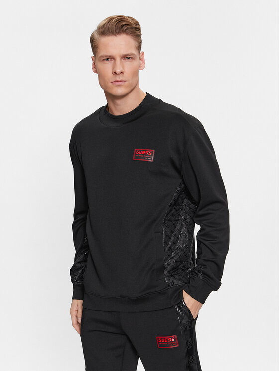 Guess Guess Felpa Gaston Z4RQ01 KBO62 Nero Regular Fit