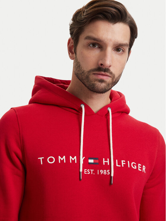 Tommy Hilfiger Tommy Hilfiger Majica dugih rukava Logo MW0MW11599 Crvena Regular Fit