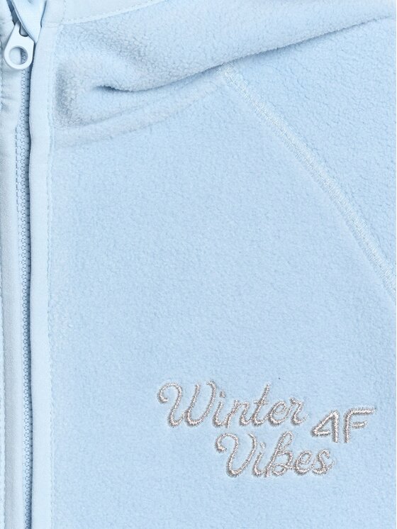 4F 4F Felpa di pile 4FJRAW25TFLEF444-33S Blu Oversize