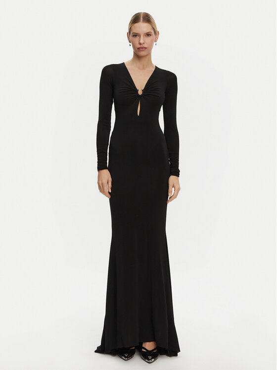 PINKO PINKO Večernja haljina 104935 A2GS Crna Slim Fit