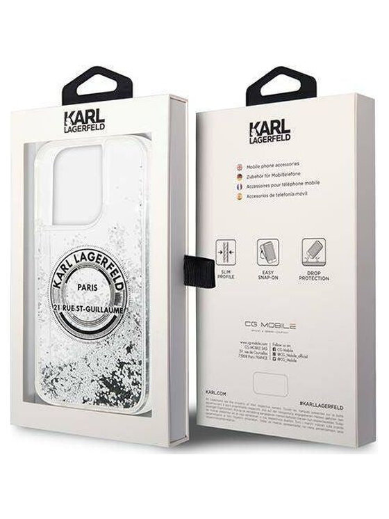 KARL LAGERFELD KARL LAGERFELD Etui na telefon Glitter Przezroczysty