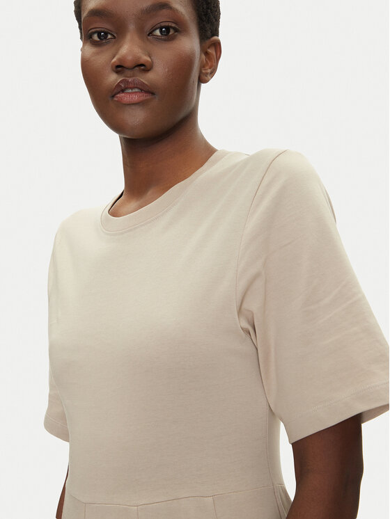 Bomboogie Bomboogie Φόρεμα καθημερινό AW8942TJOR5 Μπεζ Regular Fit