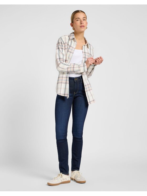 Lee Lee Jeansy SCARLETT HIGH Niebieski Skinny Fit