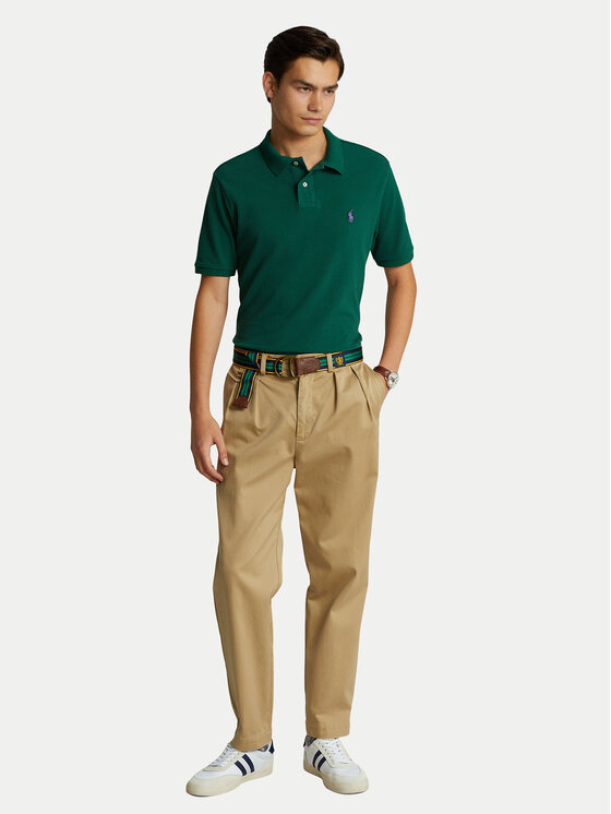 Polo Ralph Lauren Polo Ralph Lauren Polo 710782592016 Zielony Custom Slim Fit