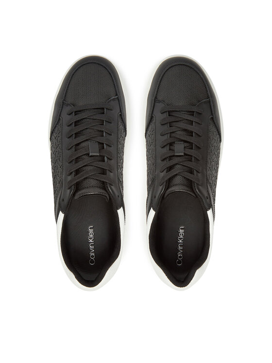 Calvin Klein Calvin Klein Sneakersy Clean Cup Low Laceup Mono HM0HM01899 Czarny