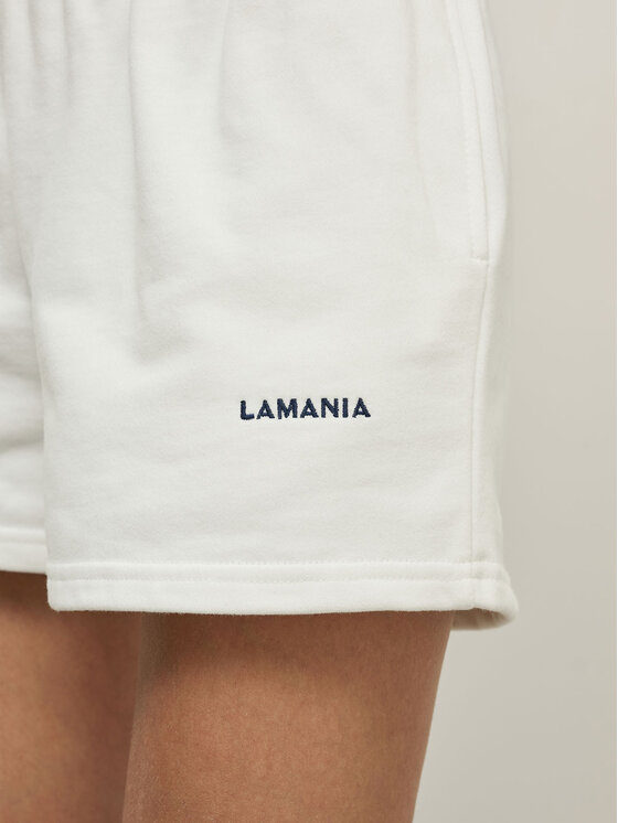 La Mania La Mania Szorty sportowe CHIARO Biały Classic Fit