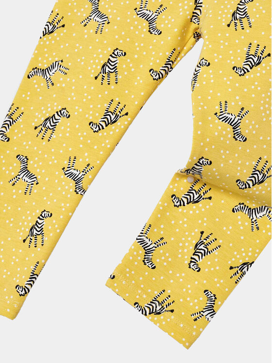 Mayoral Mayoral Legginsy 3702 Żółty Slim Fit