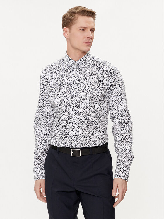 BOSS Boss Košulja H-Hank 50512664 Plava Slim Fit