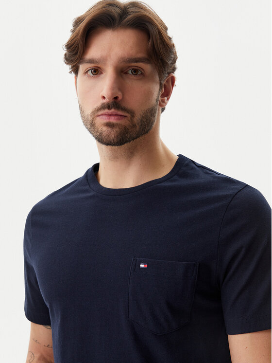 Tommy Hilfiger Tommy Hilfiger T-krekls Essential MW0MW37283 Tumši zils Regular Fit