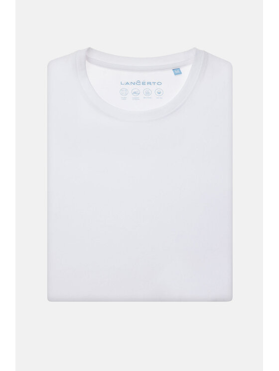 Lancerto Lancerto T-Shirt Jeffrey TS073124000001 Biały Regular Fit
