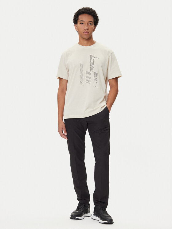 BOSS BOSS T-shirt GRX Zone 50552184 Bež Relaxed Fit