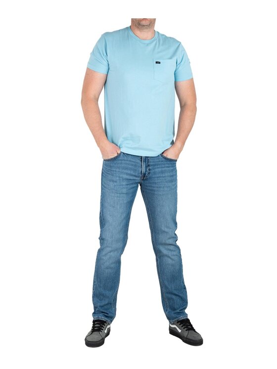 Lee Lee Jeansy 112356557 Niebieski Regular Fit