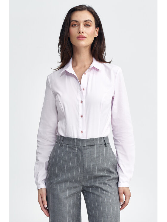 NIFE NIFE Kalhoty z materiálu SD103 Šedá Regular Fit