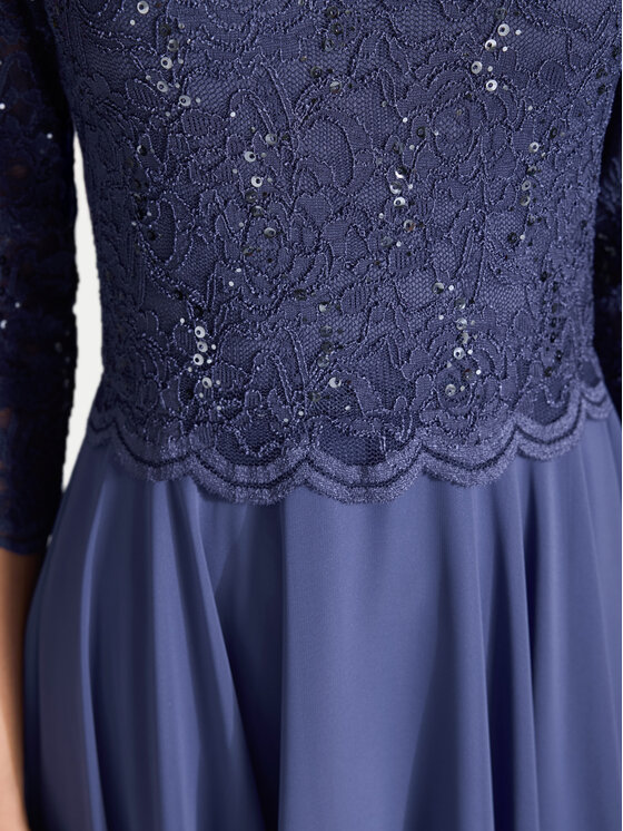 Swing Swing Koktel haljina 5AI08900 Plava Regular Fit