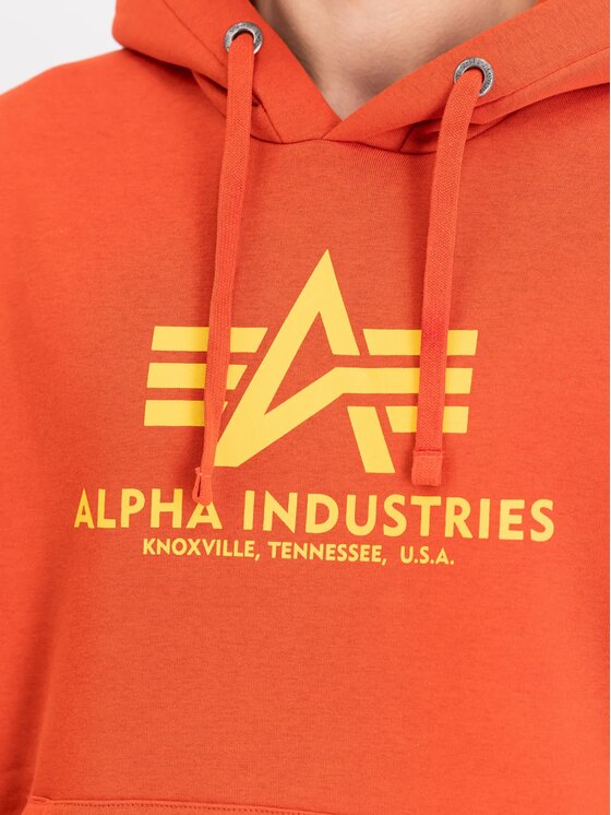 Alpha Industries Alpha Industries Bluza AI.178312 Pomarańczowy Regular Fit