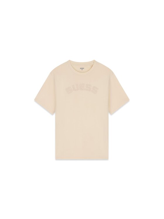 Guess Guess T-Shirt 185318 Beżowy Classic Fit