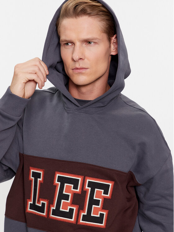 Lee Lee Bluza 112342477 Granatowy Loose Fit