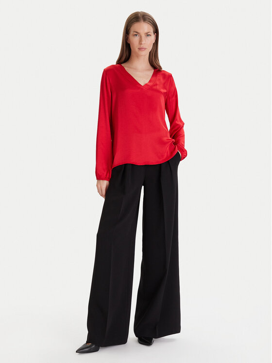 Maryley Maryley Blúzka 25IB824/18MA Červená Regular Fit