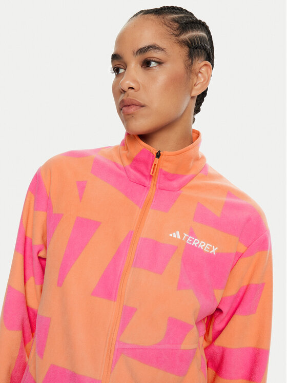 adidas Felpa di pile Terrex Multi Printed IX7722 Multicolore Regular Fit Modivo
