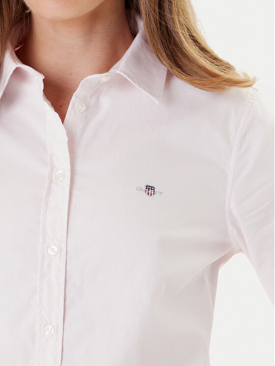 Gant Gant Koszula Shield 4300141 Różowy Slim Fit