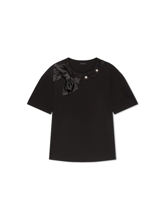 Fiorella Rubino Fiorella Rubino T-shirt G05UL009808N033 Nero Regular Fit