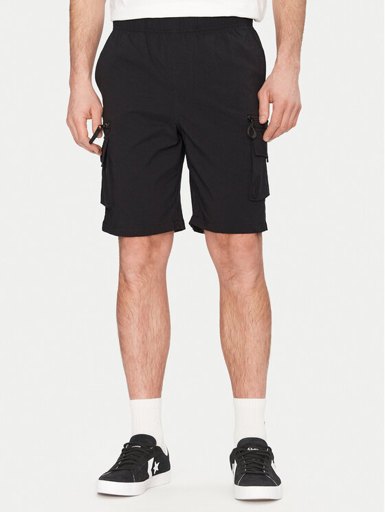 Resteröds Resteröds Šortky z materiálu Marc 55251 6440 Černá Regular Fit