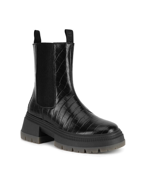 Nine West Nine West Kotníková obuv s elastickým prvkem WFA3033-9 Černá