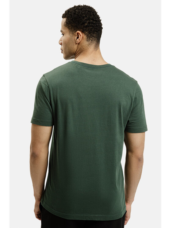Cross Jeans Cross Jeans T-Shirt 16134-027 Zielony Regular Fit