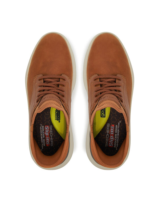 Skechers Skechers Sneakersy Garza-Gervin 205046/WTN Brązowy
