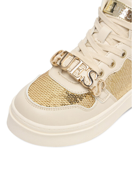 Guess Guess Sneakersy CEOWB-AVO-357-05 Écru
