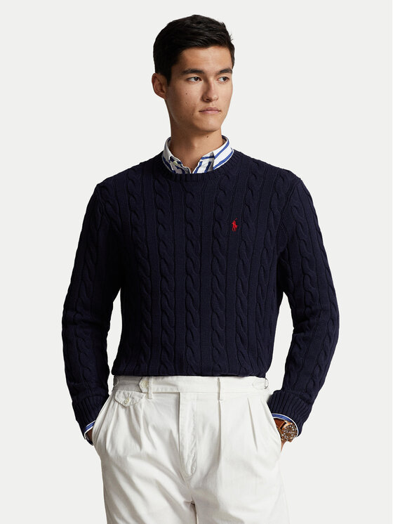 Polo Ralph Lauren Pull 710775885001 Bleu marine Regular Fit Modivo