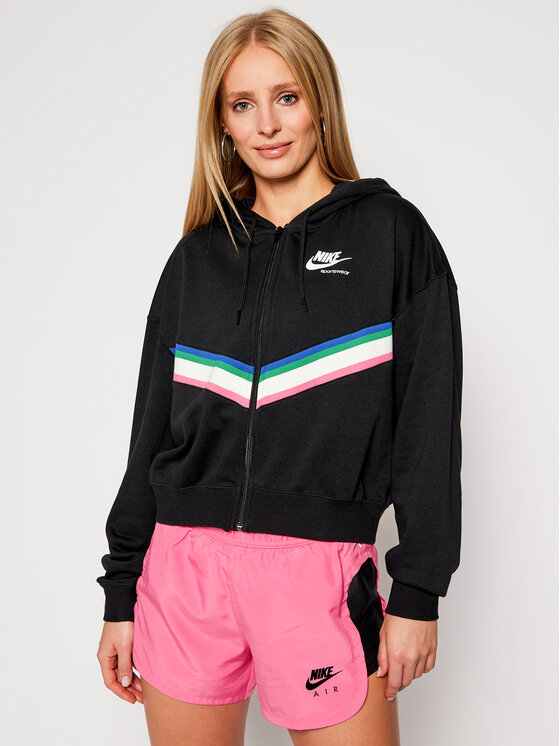 Nike Nike Bluza Nsw Heritage CU5902 Czarny Loose Fit
