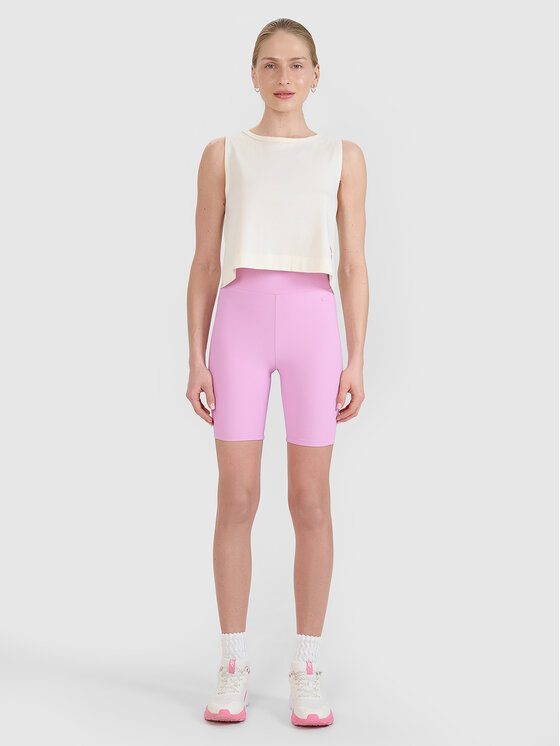 4F 4F Szorty sportowe MIDSHOP TEXTILE Różowy Slim Fit