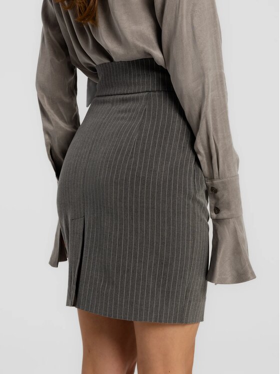 MANDRAGORA MANDRAGORA Gonna maxi Gante Grigio Slim Fit