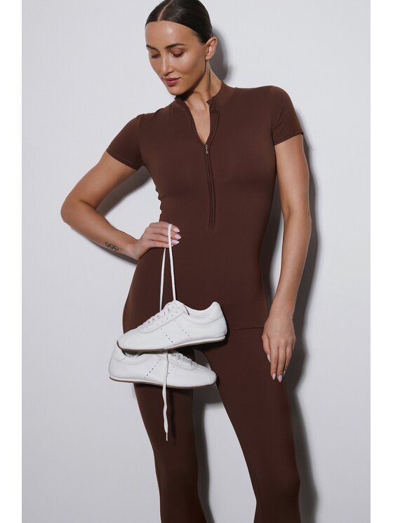 Estro Estro Jumpsuit ER00119503 Marrone scuro Slim Fit