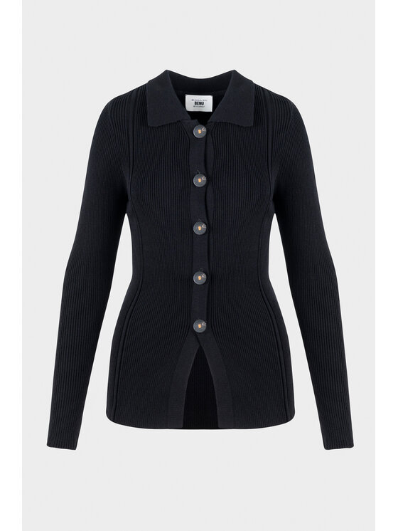 BENU BENU Cardigan sweter Nero Regular Fit
