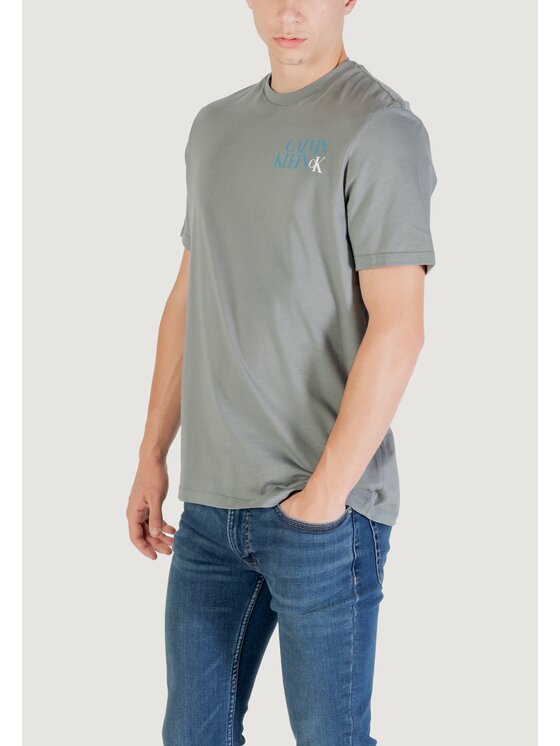 Calvin Klein Jeans Calvin Klein Jeans T-shirt SS 30S EU CK NY WORD Grigio Casual Fit