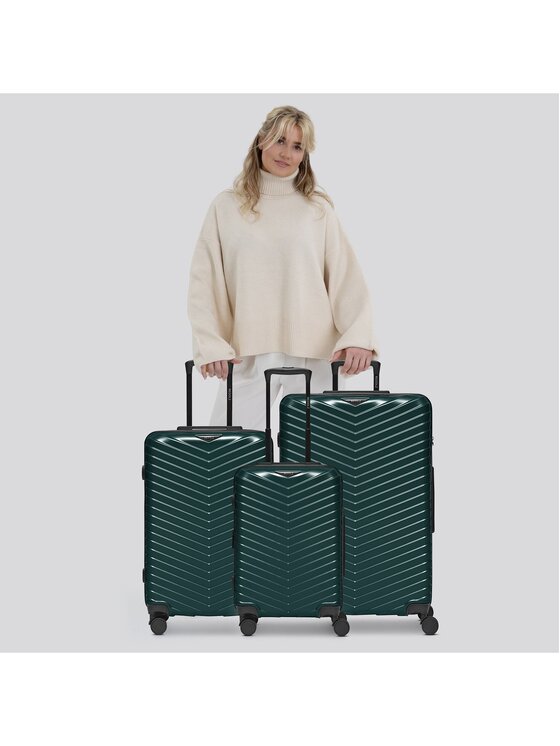 Redolz Redolz Komplet walizek 301086 Zielony