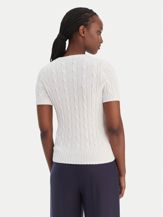 Polo Ralph Lauren Polo Ralph Lauren Sveter 211971873005 Biela Slim Fit