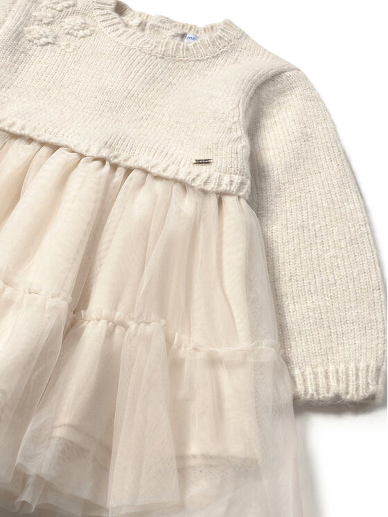 Mayoral Mayoral Elegantes Kleid 2905 Écru Regular Fit