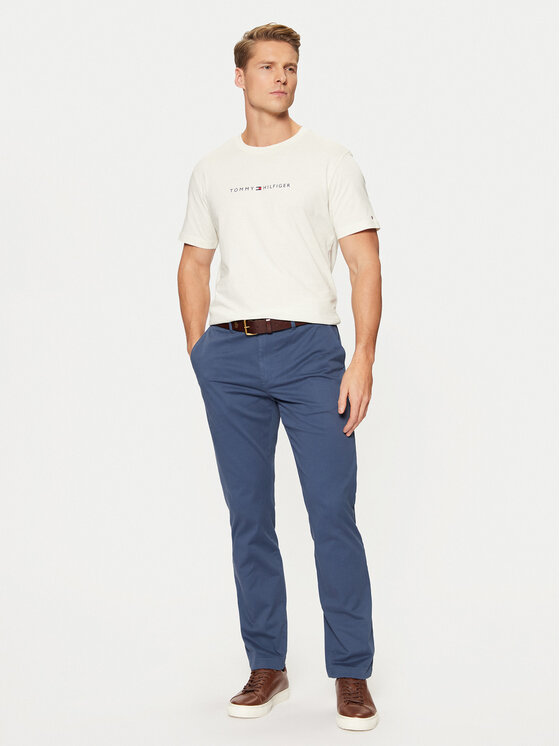 Tommy Hilfiger Tommy Hilfiger Marškinėliai UM0UM03344 Écru Regular Fit