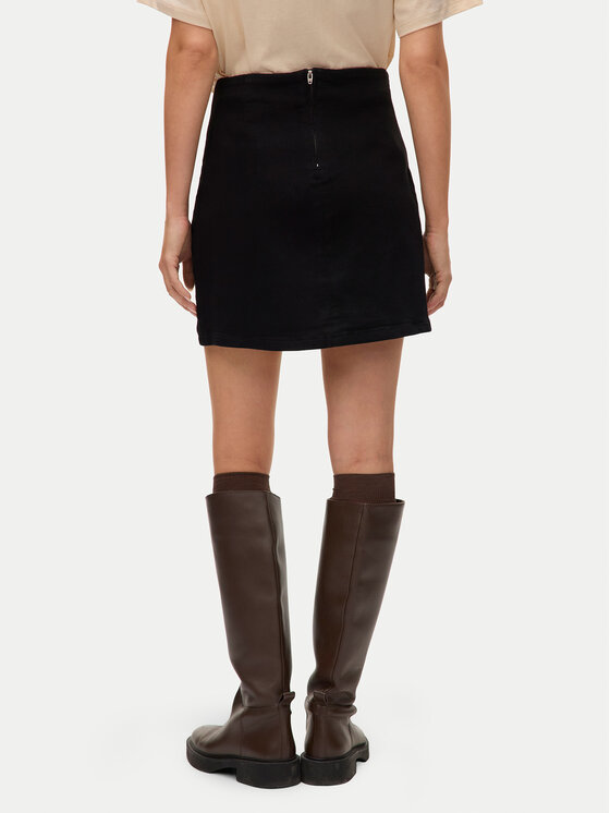 Vero Moda Vero Moda Džínsová sukňa Nelly 10311322 Čierna Regular Fit